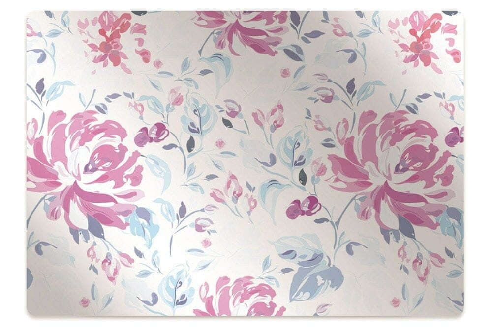 kobercomat.sk Ochranná podložka pod stoličku fialové kvety 140x100 cm 2 cm 